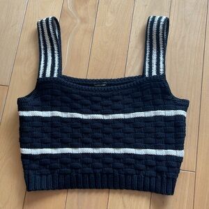 Rachel Comey 100% Cotton Knit Cropped Top - M